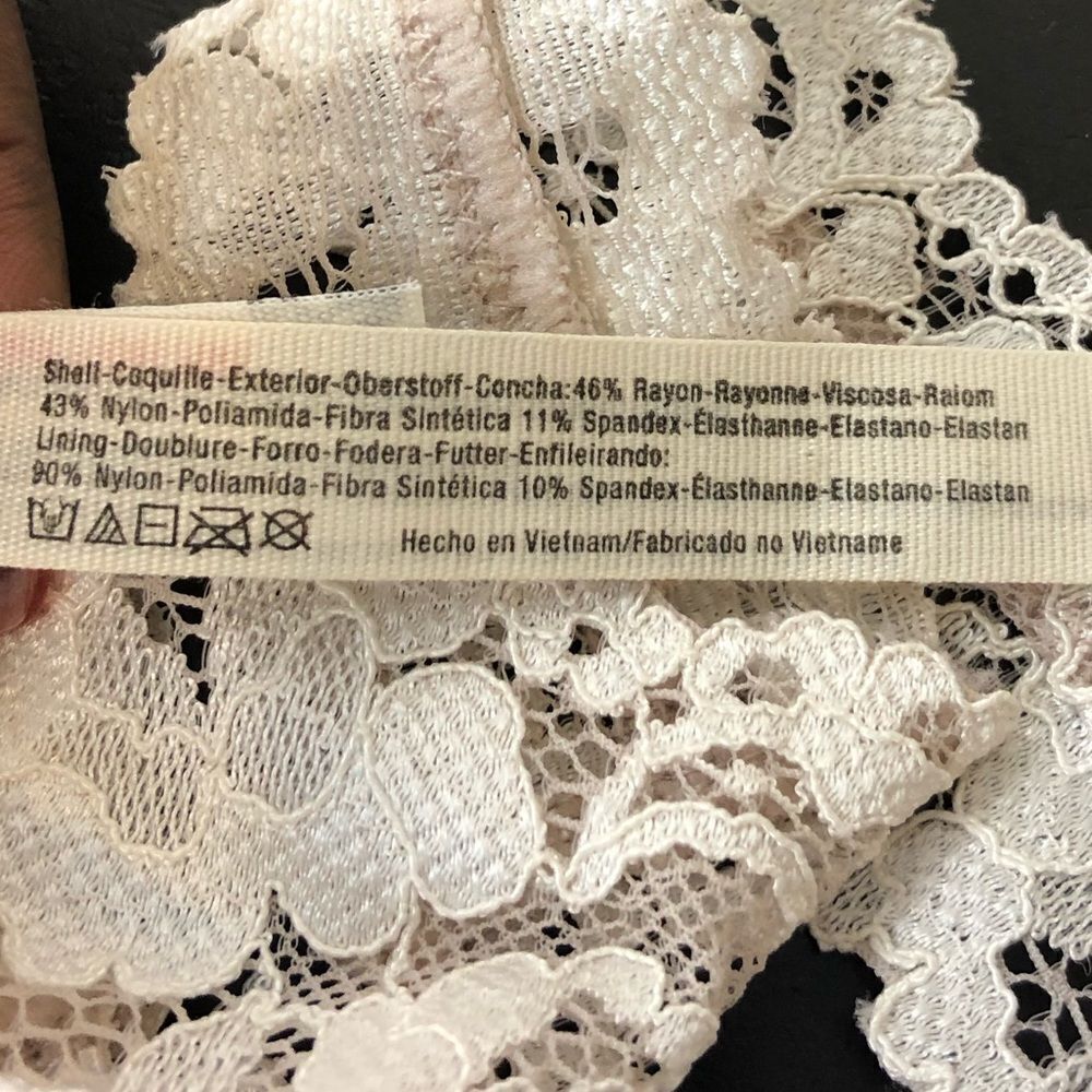 Free People Intimately white lace t strap bra, xs - Picture 5 of 11